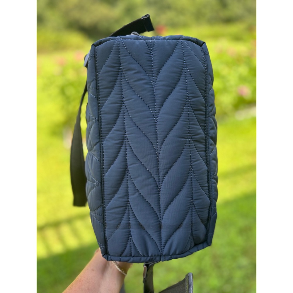 Kate Spade Ellie Flap Backpack Navy Quilted Lightweight‎ Nylon Travel Laptop Bag - Picture 6 of 14